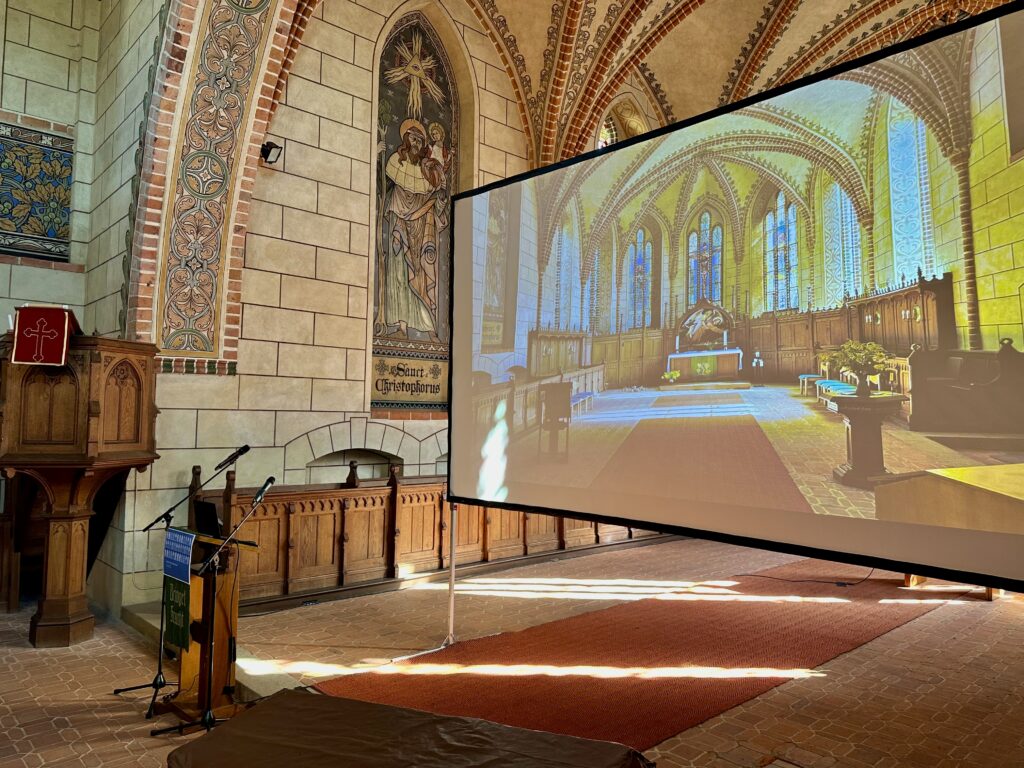 Videotechnik, Rückprojektion, Kirche, Konferenztechnik Brandenburg