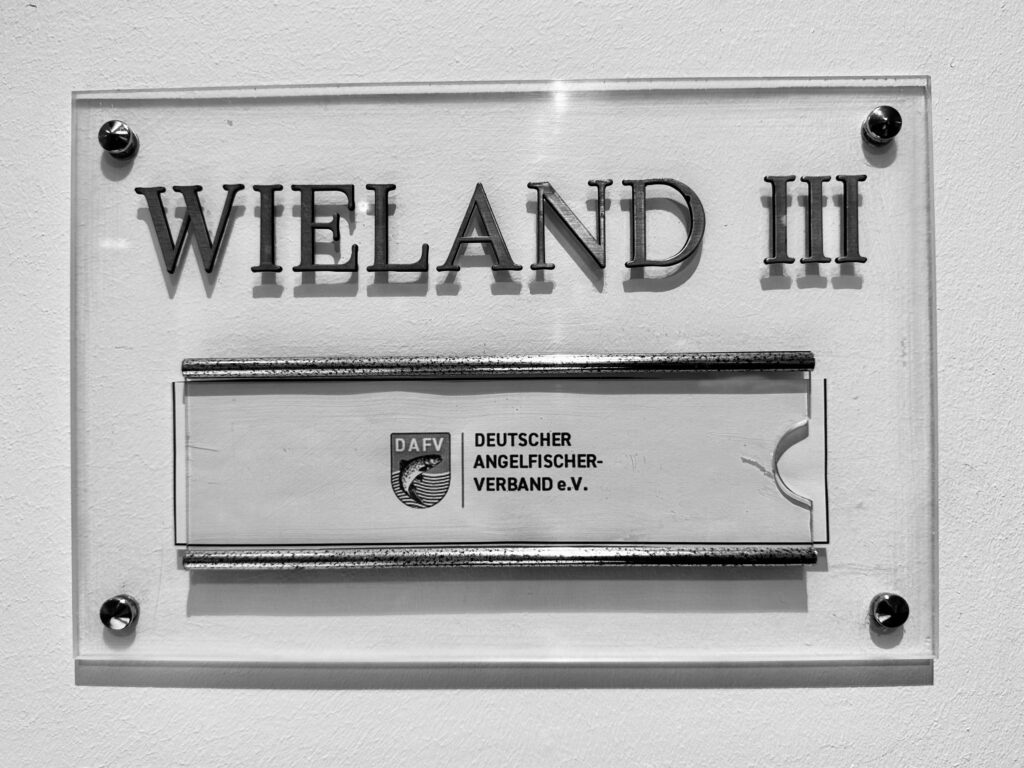 Tagungsraum Wieland III - Hinweisschild für Verbandstagung in Erfurt