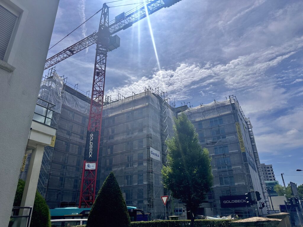 Baustelle in Frankfurt am Main